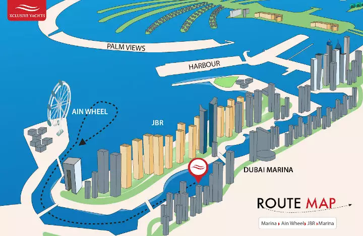 dubai-ain-wheel-tour-route-map